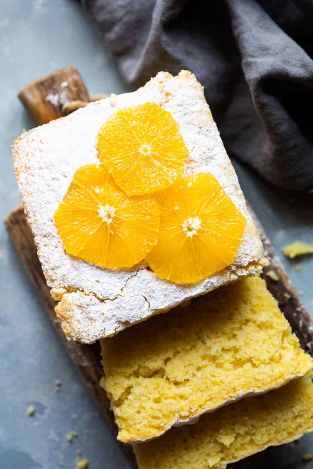 Orange Buttermilk Pound Cake sliced