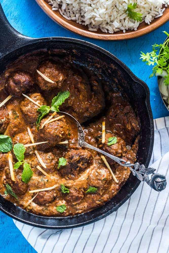 Easy One Pot Mutton (Lamb) Kofta Curry Think Indian food is difficult? This one pot mutton (lamb) kofta curry is super easy and made by forming spiced mutton keema (mince) into meatballs and simmering in a delicious gravy. A few simple ingredients is all it takes to make this easy curry in a hurry!