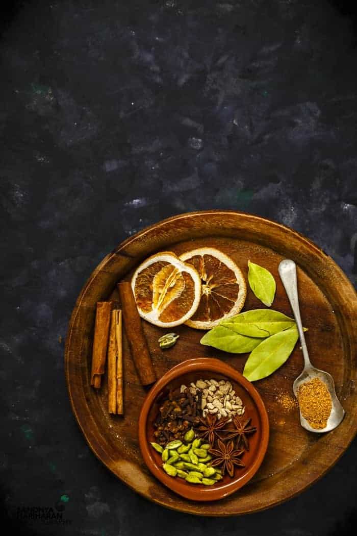 ingredients for non-alcoholic mulled wine