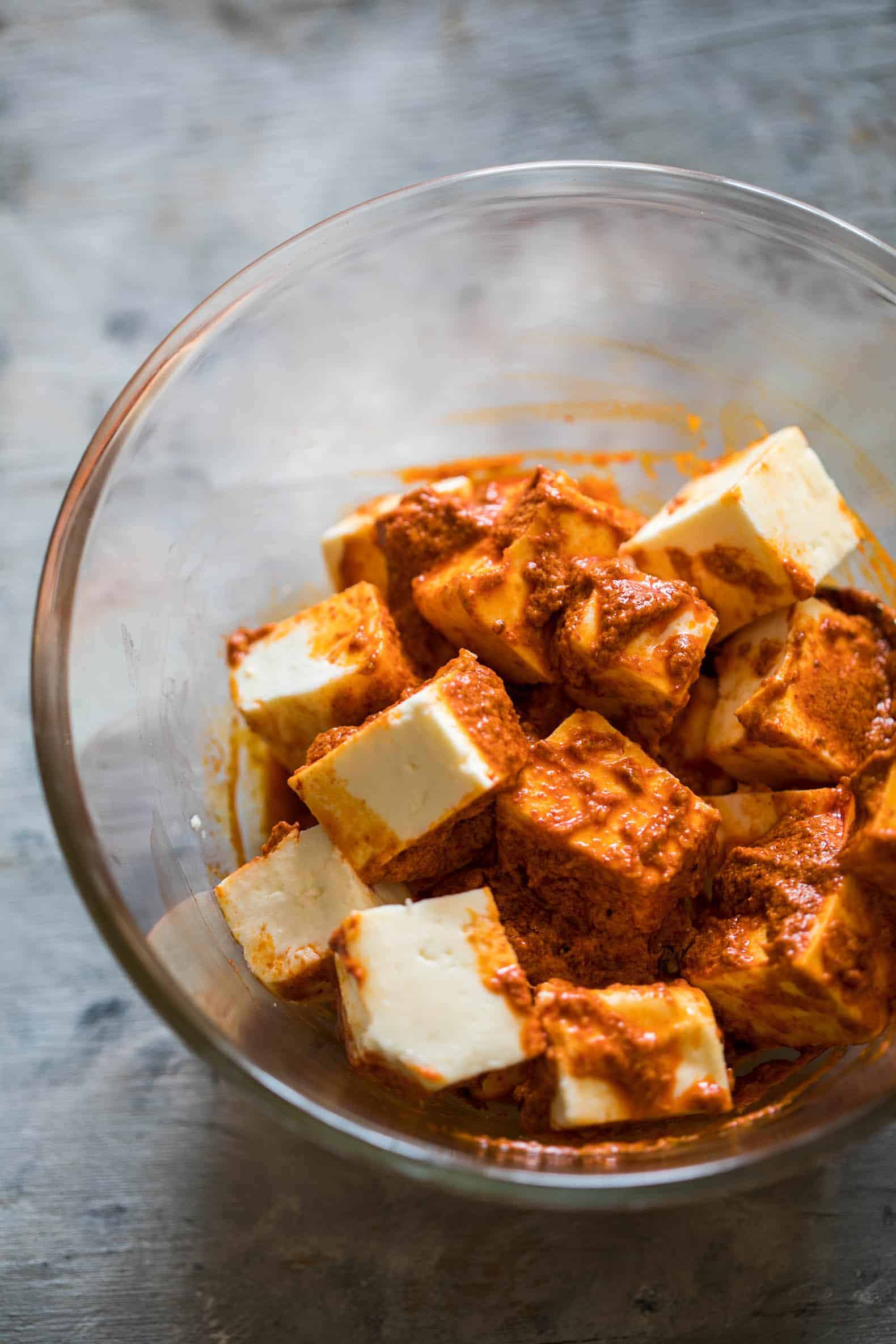 This is the best Tandoori Paneer Tikka in the oven you'll ever make at home! Same restaurant style taste, but roasted in the oven.