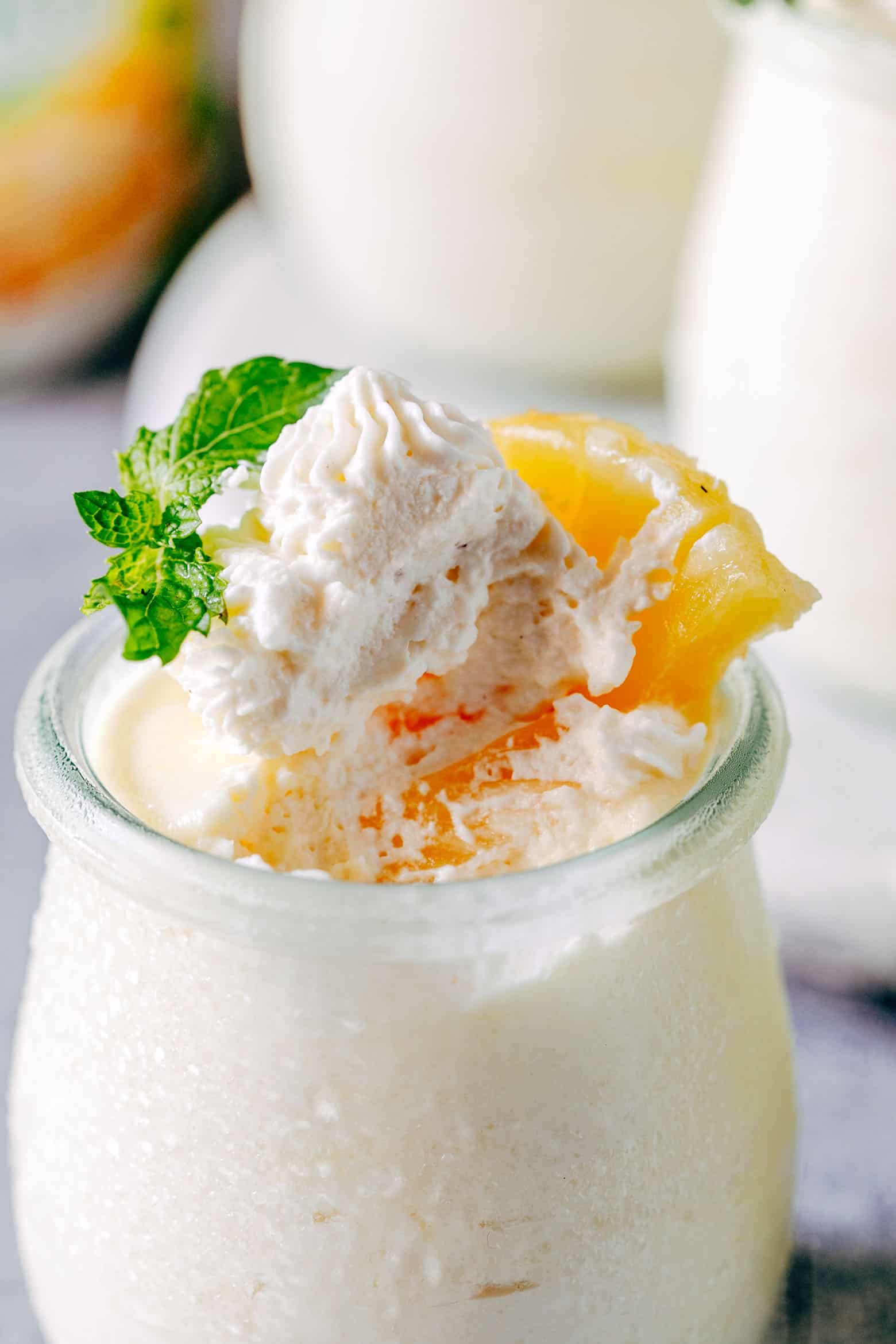 Easy eggless pineapple mousse is a delicious, make ahead dessert that will be a crowd pleaser! With minimum prep, these pineapple mousse cups are ready in minutes and have a gorgeous creamy texture.