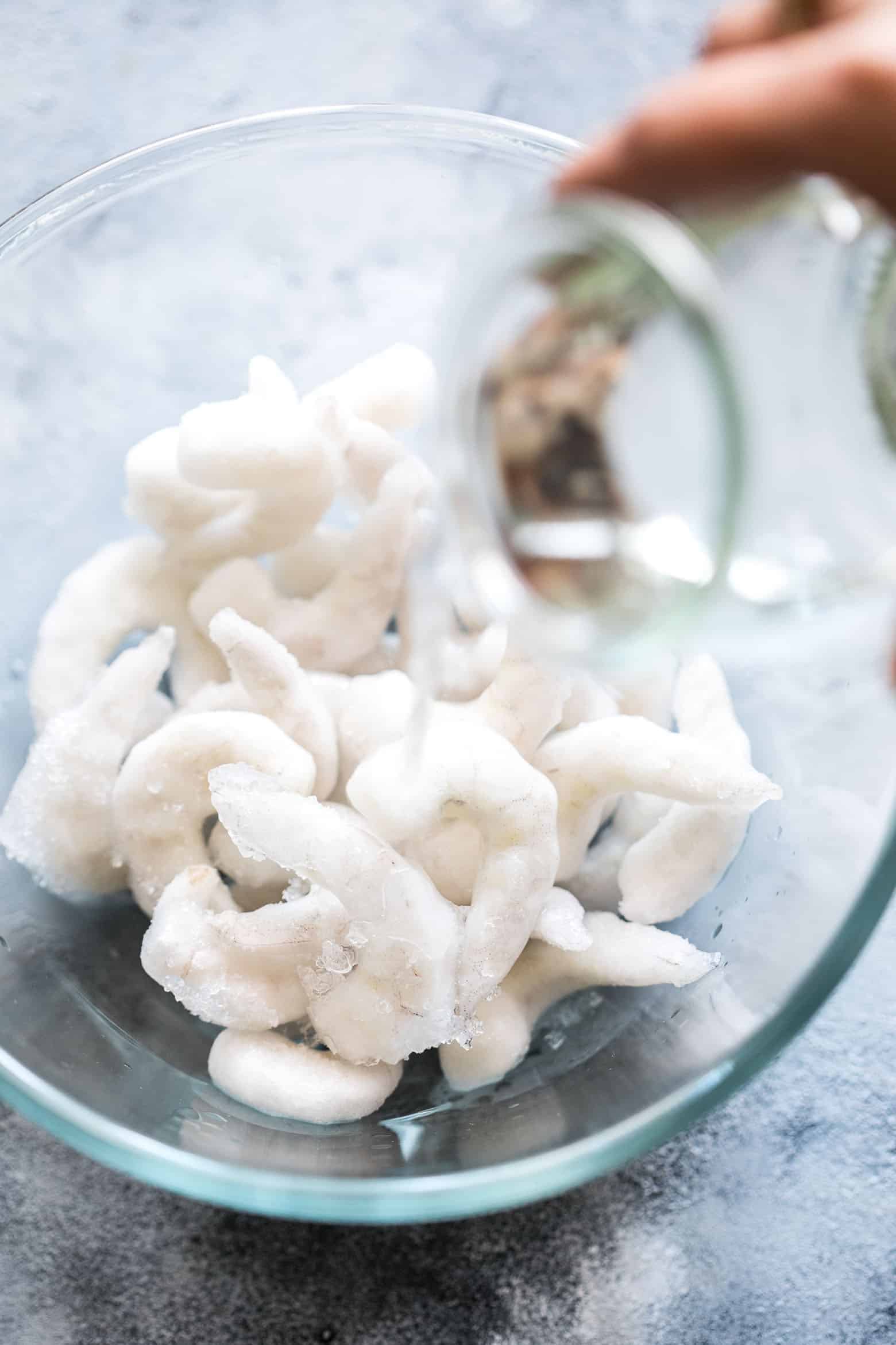 Learn how to defrost prawns safely with four simple methods that are used by chefs and experts. These methods can be used to defrost shrimp, and other seafood as well.