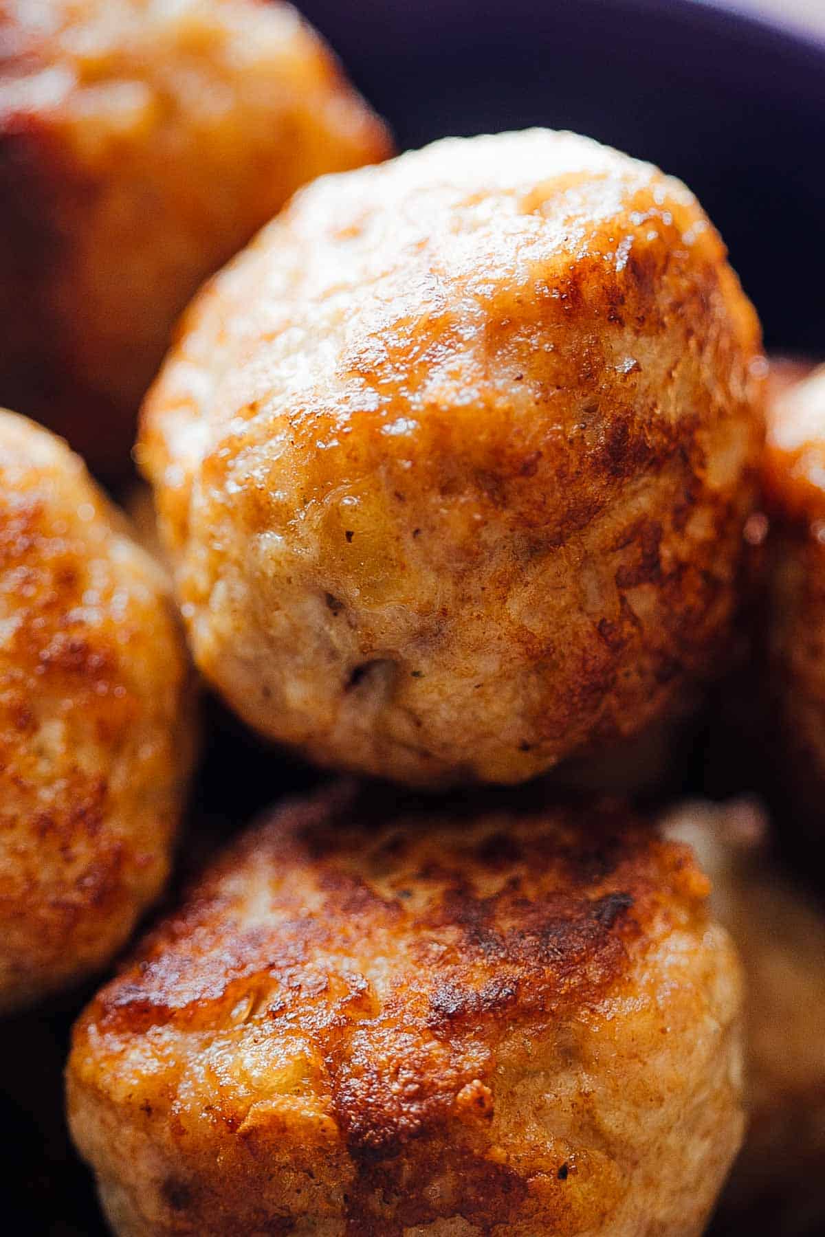 Juicy chicken meatballs for creamy chicken meatballs in mushroom sauce
