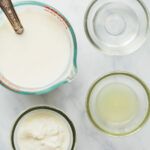 Milk, yogurt, vinegar and lemon juice - the ingredients that can be used to make buttermilk at home.