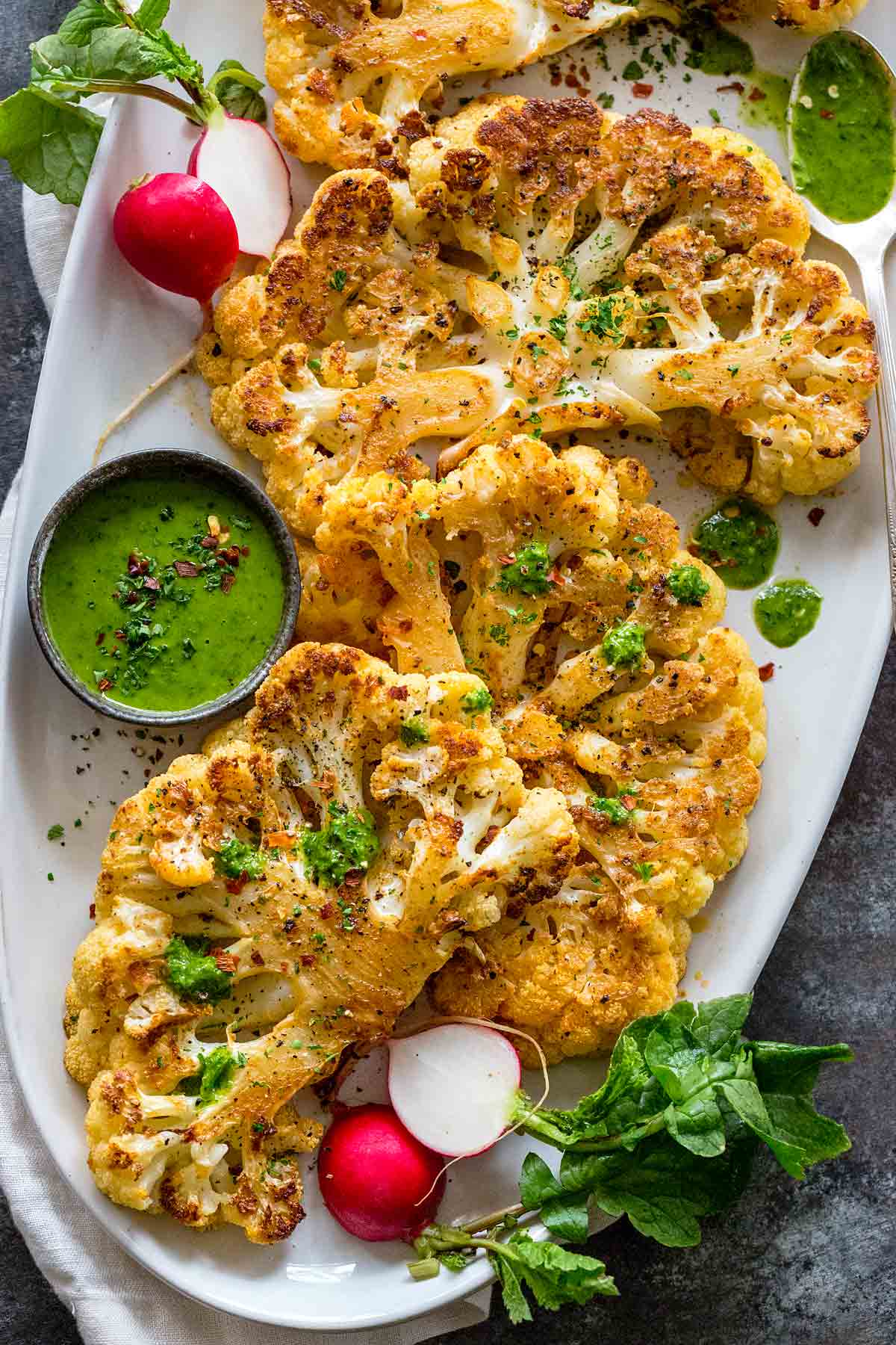 cauliflower steaks - healthy cauliflower recipes