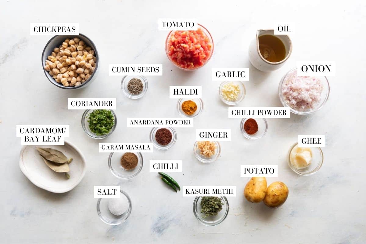 ingredient shot for pressure cooker chana masala