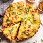 Instant Pot Lasagna served with a slice cut out