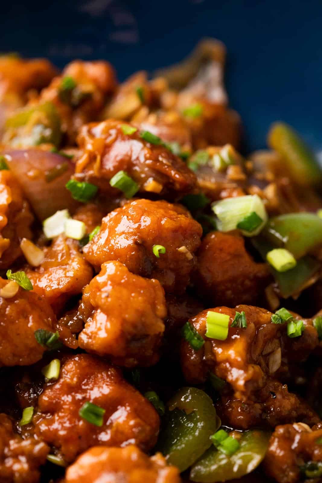 Close up picture of gobi manchurian